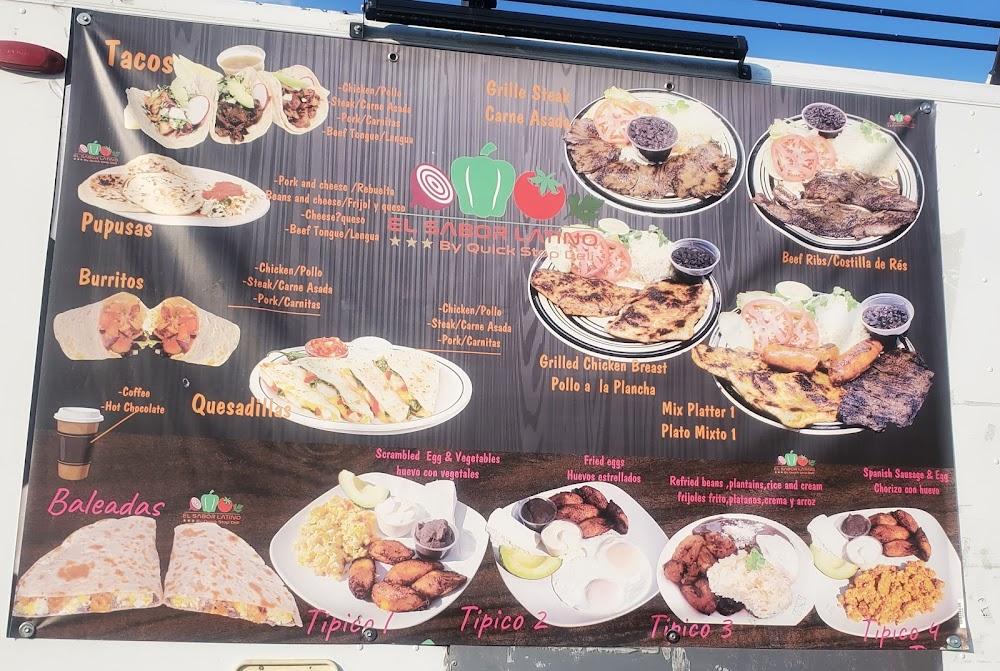 El Sabor Latino by Quick Stop Deli (Food Truck) Menu image 1