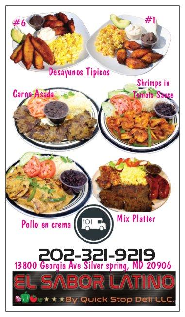 El Sabor Latino by Quick Stop Deli (Food Truck) Menu image 4